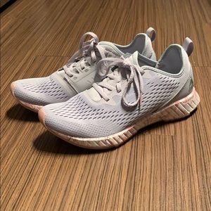 Reebok Blue/Gray Sneakers with Pink Marble Soles